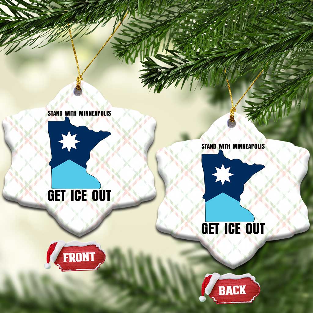 Stand With Minneapolis Ceramic Ornament Social Justice Support TS12 Print Your Wear