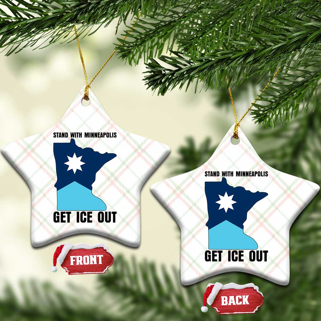 Stand With Minneapolis Ceramic Ornament Social Justice Support TS12 Print Your Wear