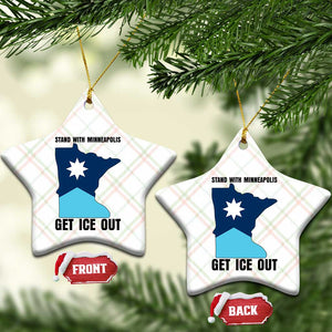 Stand With Minneapolis Ceramic Ornament Social Justice Support TS12 Print Your Wear