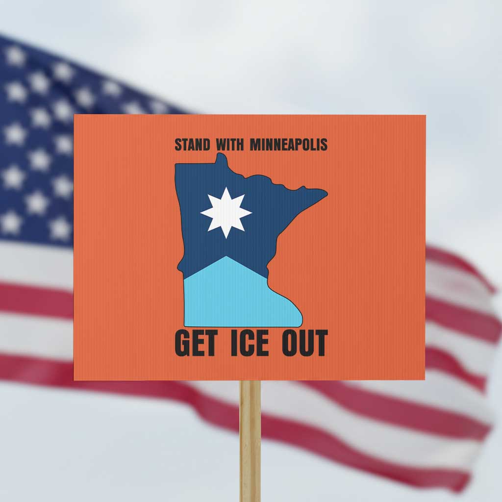 Stand With Minneapolis Protest Sign Social Justice Support TS12 Horizontal 18