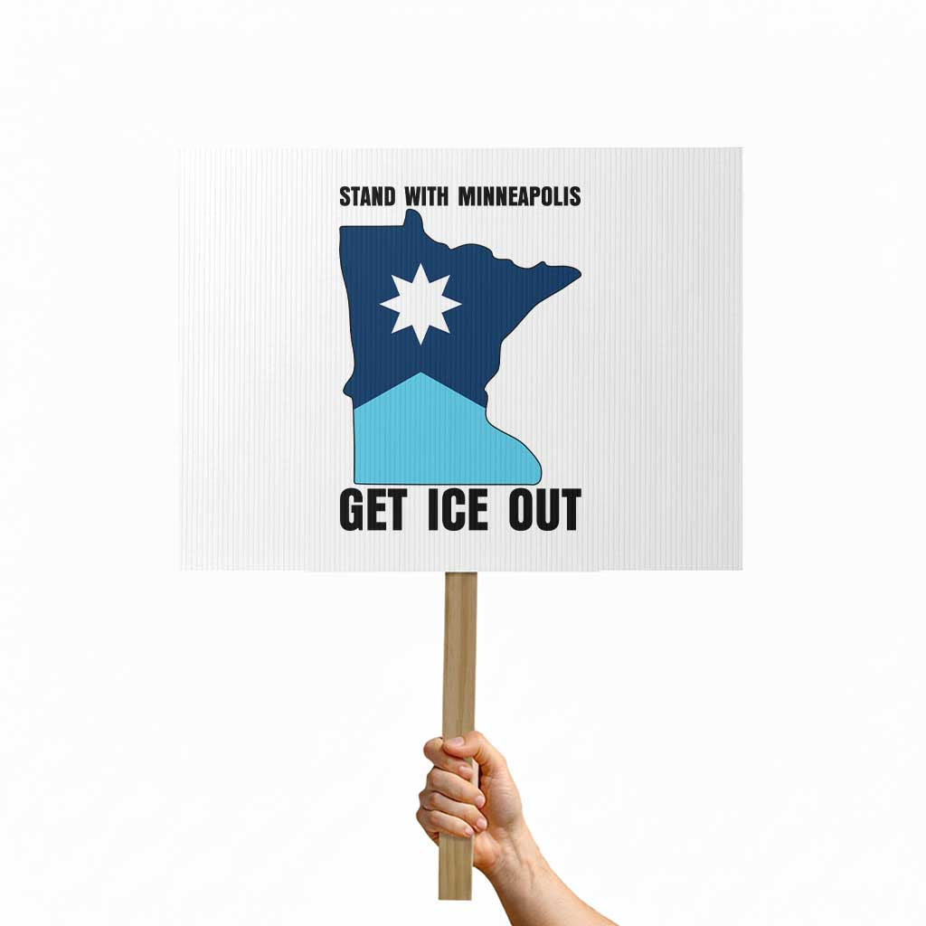 Stand With Minneapolis Protest Sign Social Justice Support TS12 Horizontal 18