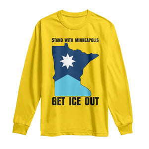 Stand With Minneapolis Long Sleeve Shirt Social Justice Support TS12 Daisy Print Your Wear