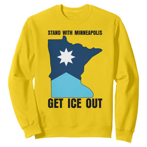 Stand With Minneapolis Sweatshirt Social Justice Support TS12 Daisy Print Your Wear