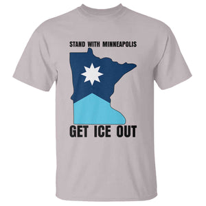 Stand With Minneapolis T Shirt Social Justice Support TS12 Ice Gray Print Your Wear
