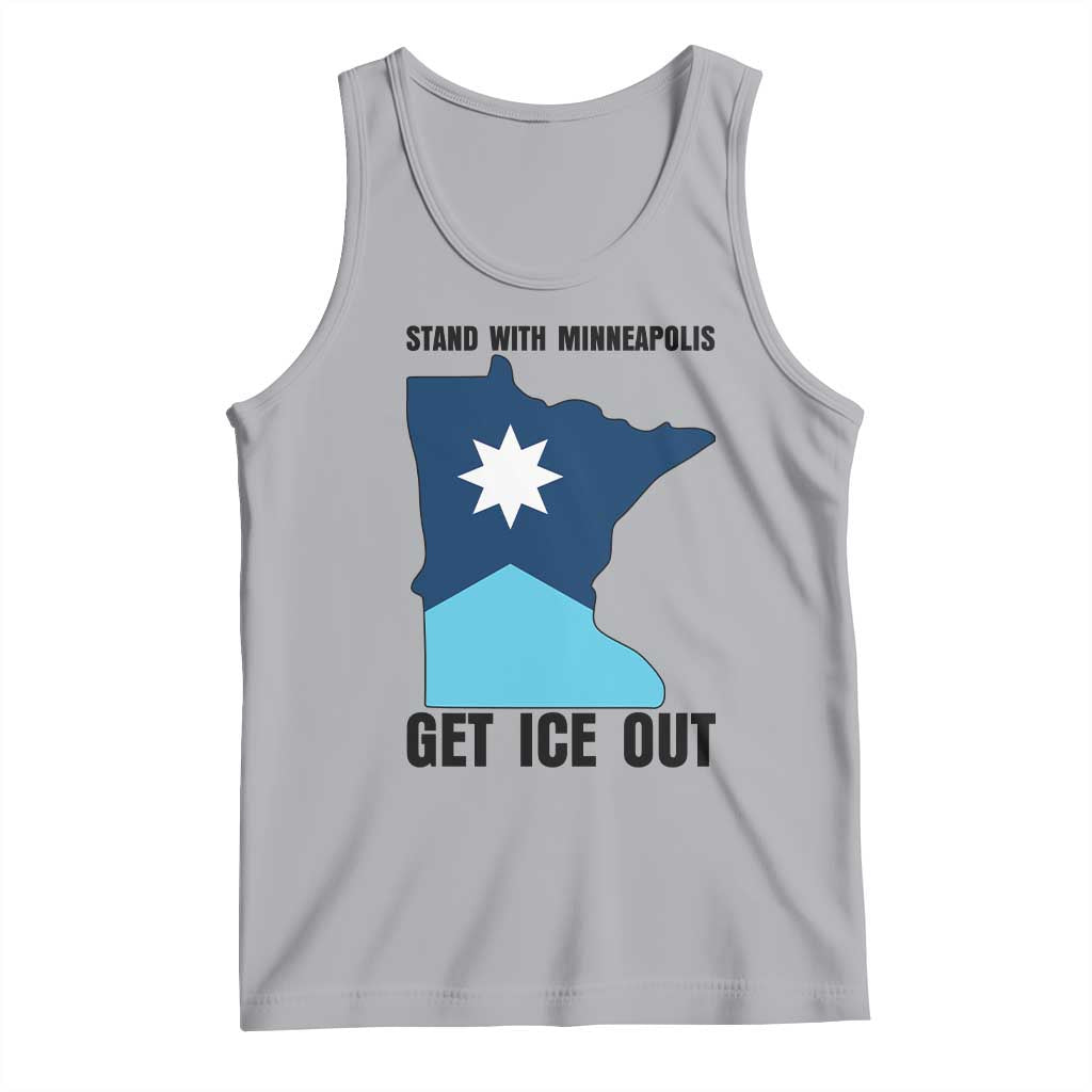Stand With Minneapolis Tank Top Social Justice Support TS12 Athletic Heather Print Your Wear