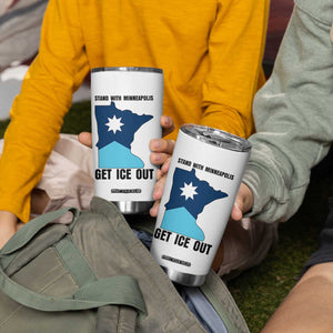 Stand With Minneapolis Tumbler Cup Social Justice Support TS12 Print Your Wear