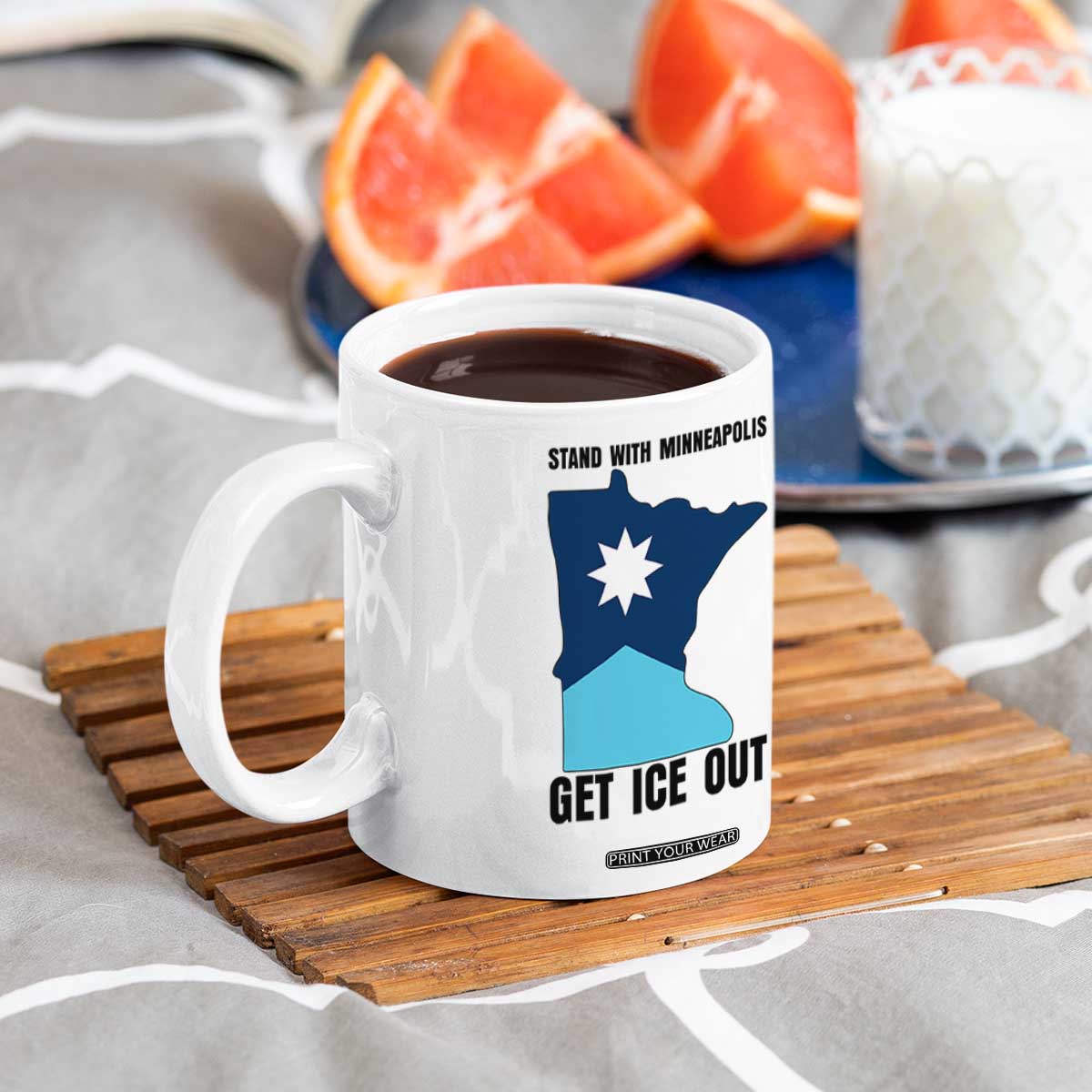 Stand With Minneapolis Coffee Mug Social Justice Support TS12 Print Your Wear