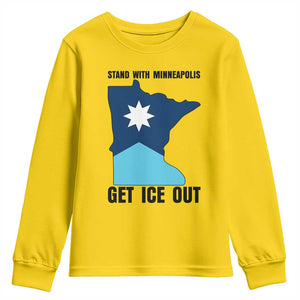 Stand With Minneapolis Youth Sweatshirt Social Justice Support TS12 Daisy Print Your Wear