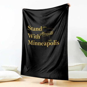 Stand With Minneapolis Throw Blanket Community And Social Justice Gift TS12 Print Your Wear