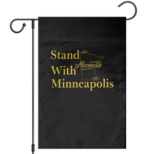 Stand With Minneapolis Garden Flag Community And Social Justice Gift TS12 Black Print Your Wear