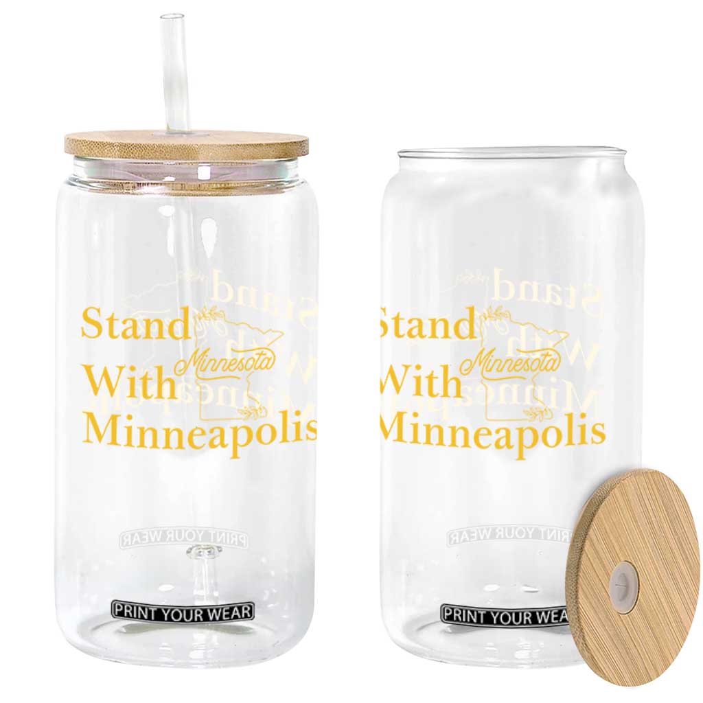 Stand With Minneapolis Glass Can Community And Social Justice Gift TS12 Print Your Wear