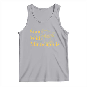 Stand With Minneapolis Tank Top Community And Social Justice Gift TS12 Athletic Heather Print Your Wear
