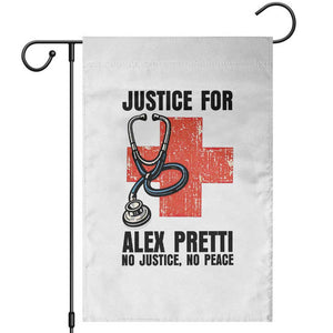 Justice For Alex Pretti Garden Flag Minneapolis Support Gift TS12 White Print Your Wear
