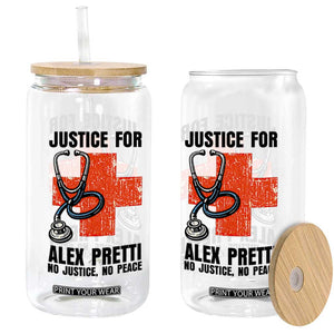 Justice For Alex Pretti Glass Can Minneapolis Support Gift TS12 Print Your Wear