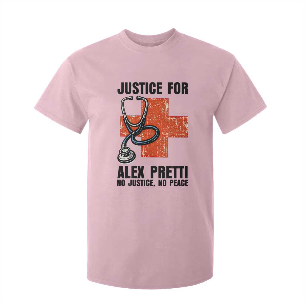 Justice For Alex Pretti T Shirt For Kid Minneapolis Support Gift TS12 Light Pink Print Your Wear