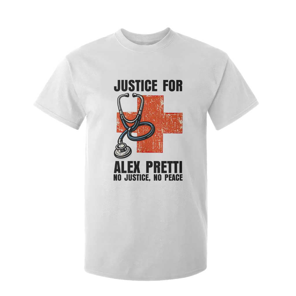 Justice For Alex Pretti T Shirt For Kid Minneapolis Support Gift TS12 White Print Your Wear