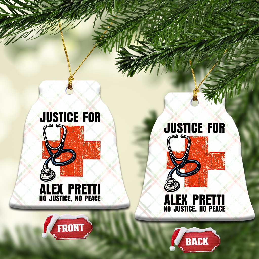 Justice For Alex Pretti Ceramic Ornament Minneapolis Support Gift TS12 Print Your Wear