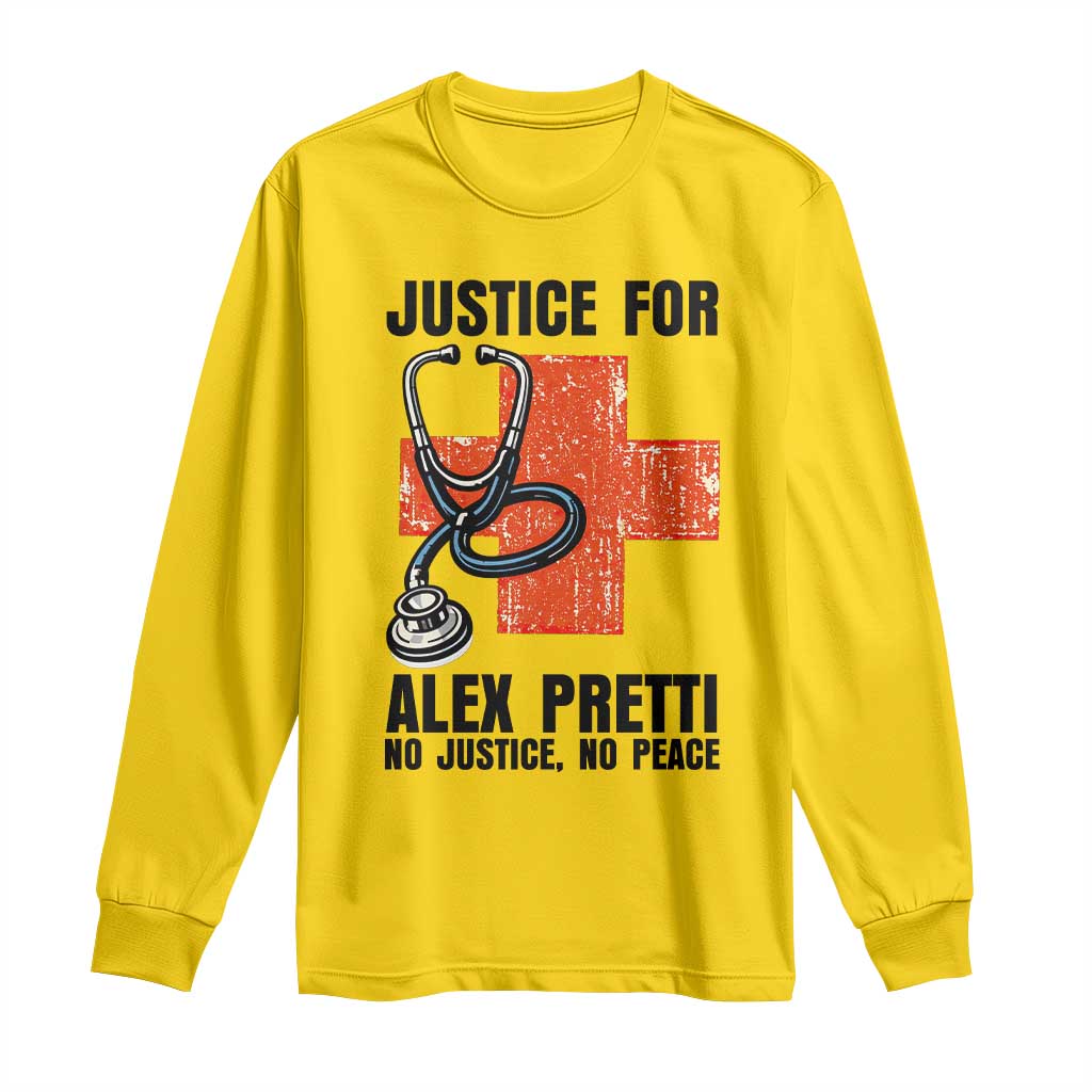 Justice For Alex Pretti Long Sleeve Shirt Minneapolis Support Gift TS12 Daisy Print Your Wear