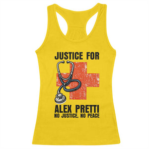 Justice For Alex Pretti Racerback Tank Top Minneapolis Support Gift TS12 Daisy Print Your Wear