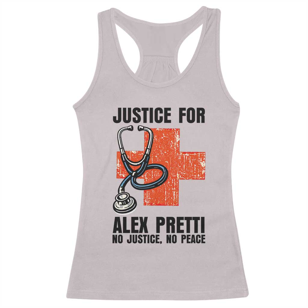 Justice For Alex Pretti Racerback Tank Top Minneapolis Support Gift TS12 Ice Gray Print Your Wear