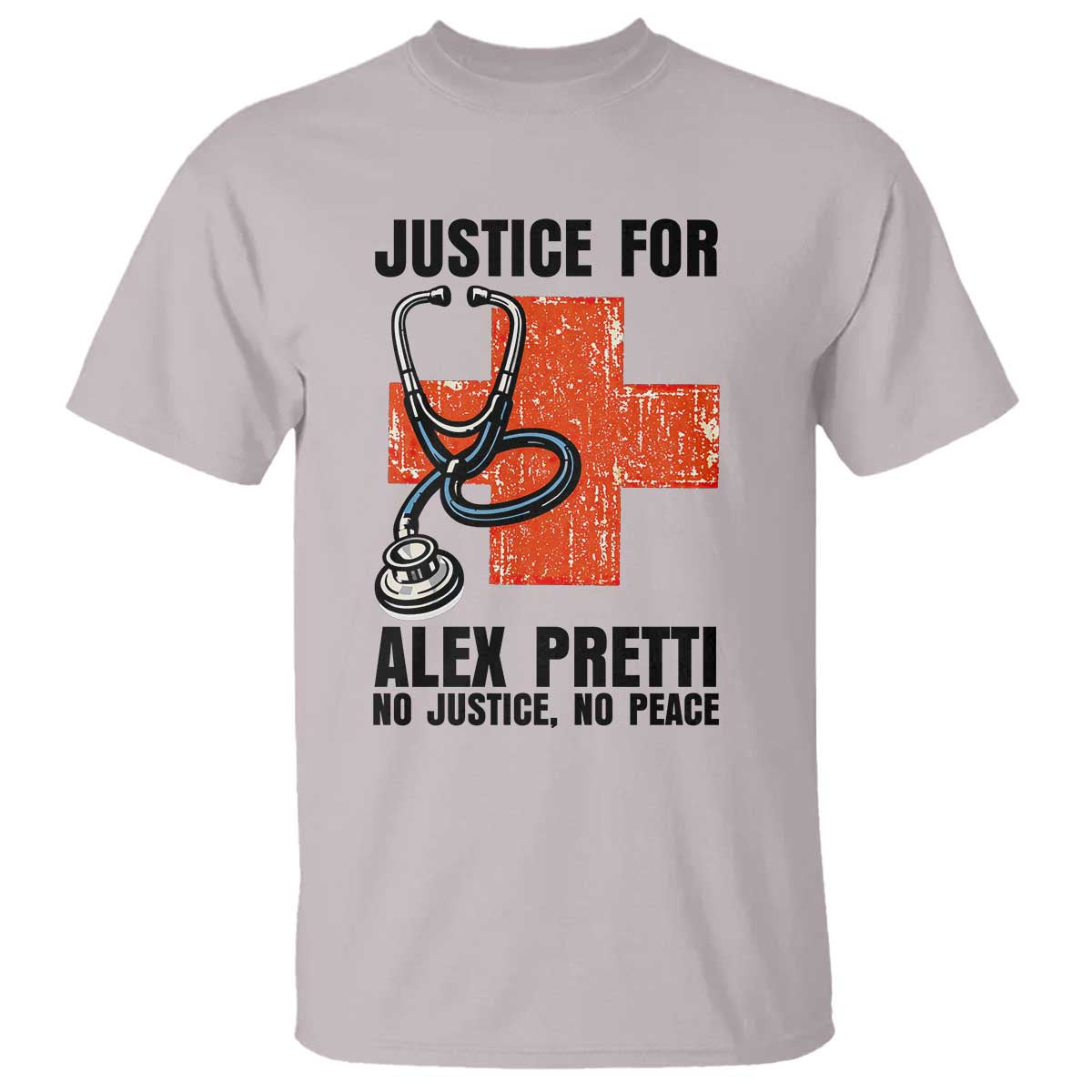 Justice For Alex Pretti T Shirt Minneapolis Support Gift TS12 Ice Gray Print Your Wear