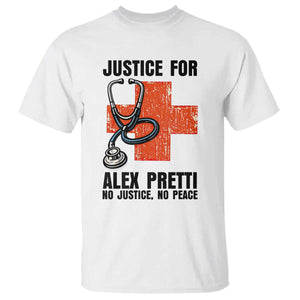 Justice For Alex Pretti T Shirt Minneapolis Support Gift TS12 White Print Your Wear