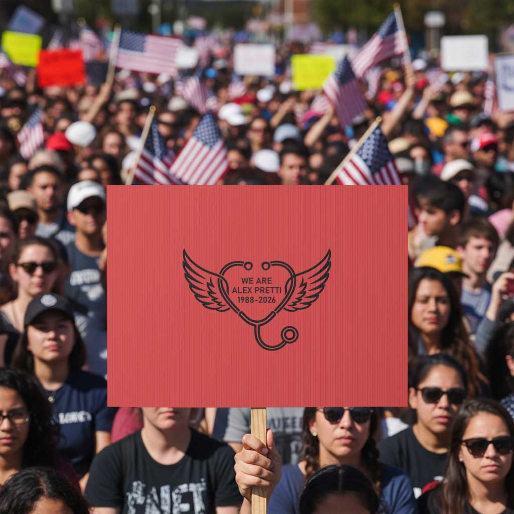 We Are All Pretti Good Protest Sign We Are All Pretti Good TS12 Horizontal 18