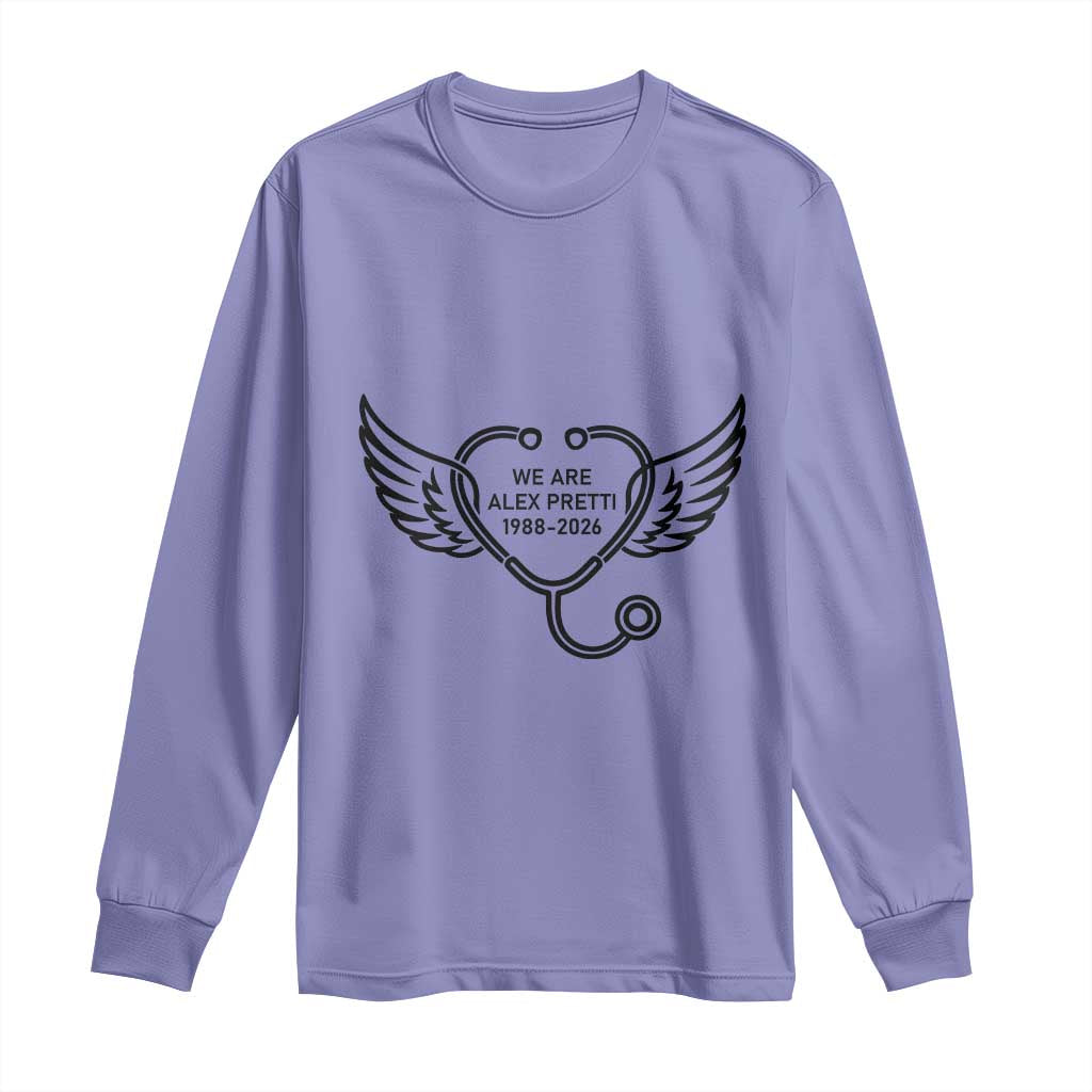We Are All Pretti Good Long Sleeve Shirt We Are All Pretti Good TS12 Violet Print Your Wear