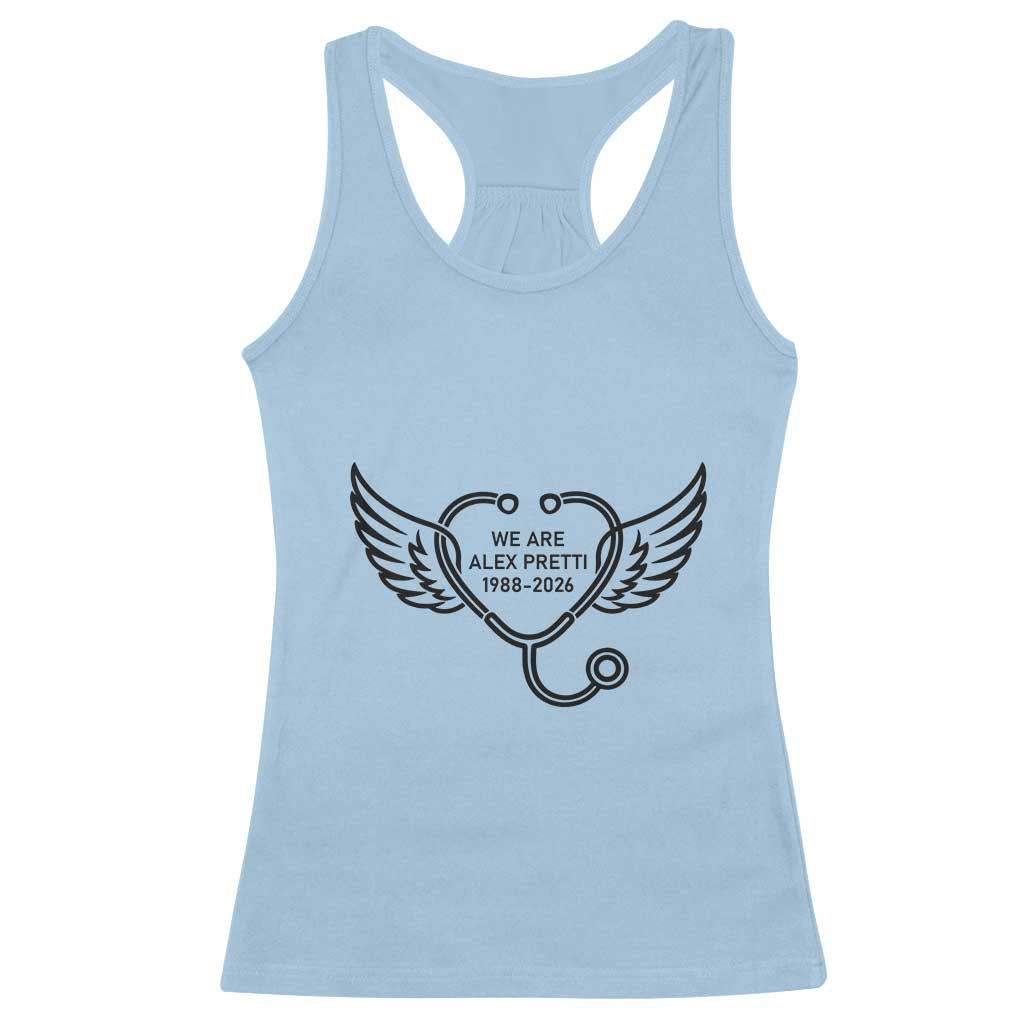 We Are All Pretti Good Racerback Tank Top We Are All Pretti Good TS12 Light Blue Print Your Wear