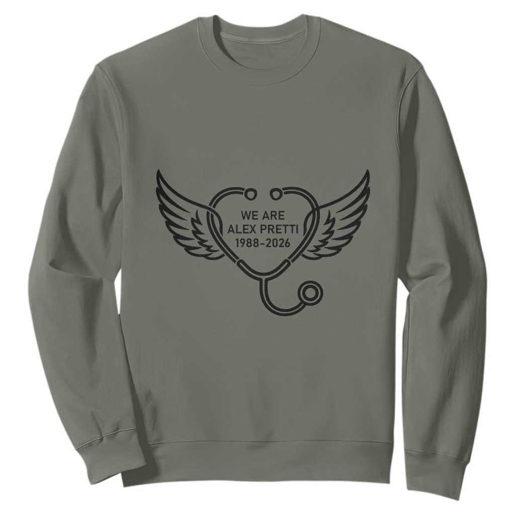 We Are All Pretti Good Sweatshirt We Are All Pretti Good TS12 Military Green Print Your Wear