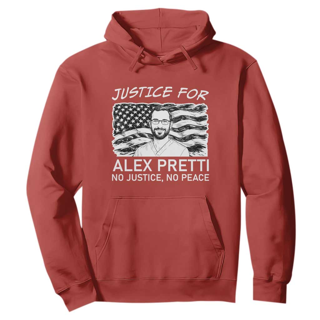 Minneapolis Strong Stand With Alex Hoodie Justice And Solidarity Support Gift TS12 Red Print Your Wear