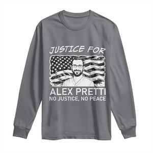 Minneapolis Strong Stand With Alex Long Sleeve Shirt Justice And Solidarity Support Gift TS12 Charcoal Print Your Wear