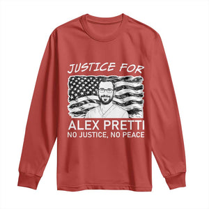Minneapolis Strong Stand With Alex Long Sleeve Shirt Justice And Solidarity Support Gift TS12 Red Print Your Wear