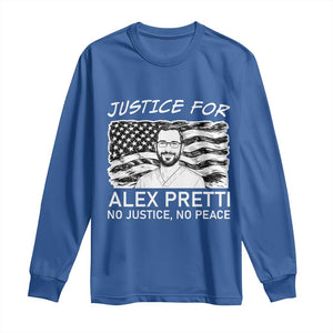 Minneapolis Strong Stand With Alex Long Sleeve Shirt Justice And Solidarity Support Gift TS12 Royal Blue Print Your Wear