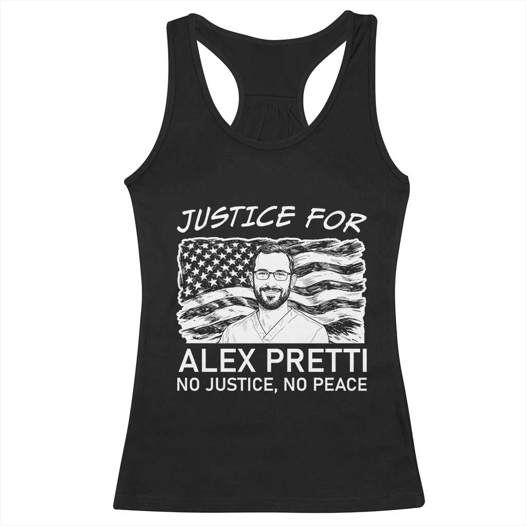 Minneapolis Strong Stand With Alex Racerback Tank Top Justice And Solidarity Support Gift TS12 Black Print Your Wear