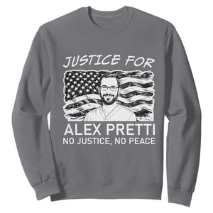 Minneapolis Strong Stand With Alex Sweatshirt Justice And Solidarity Support Gift TS12 Charcoal Print Your Wear
