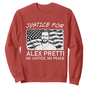 Minneapolis Strong Stand With Alex Sweatshirt Justice And Solidarity Support Gift TS12 Red Print Your Wear