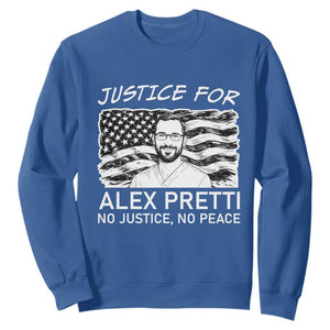 Minneapolis Strong Stand With Alex Sweatshirt Justice And Solidarity Support Gift TS12 Royal Blue Print Your Wear
