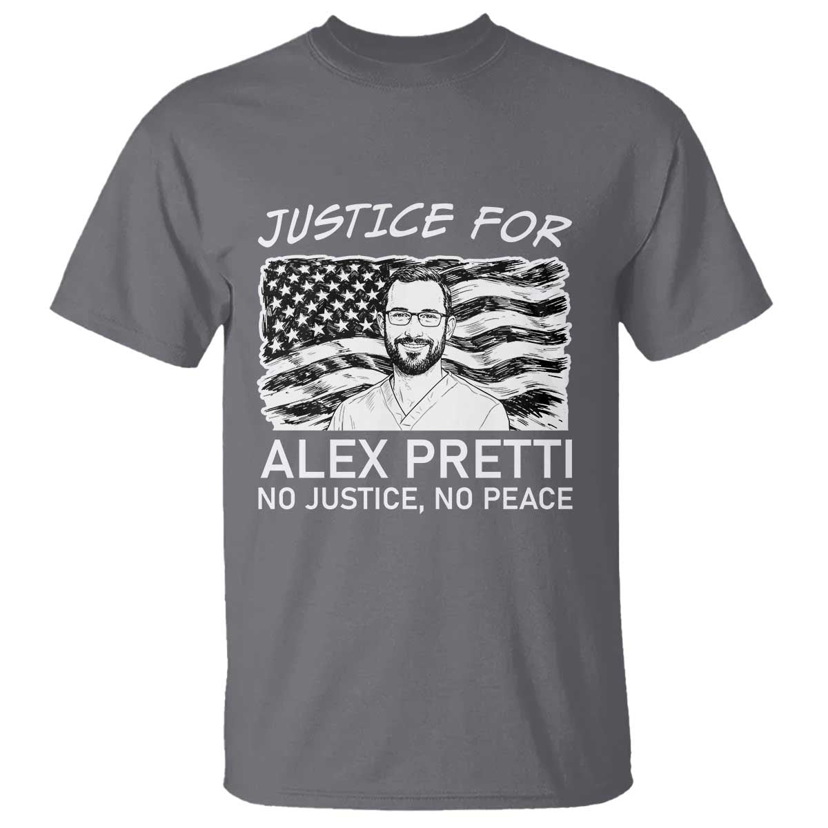Minneapolis Strong Stand With Alex T Shirt Justice And Solidarity Support Gift TS12 Charcoal Print Your Wear