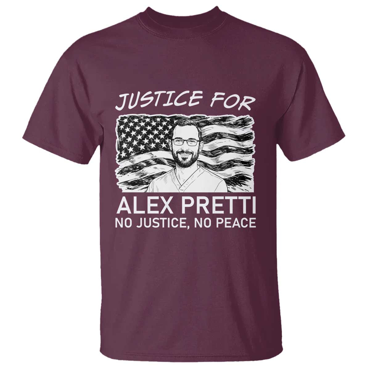 Minneapolis Strong Stand With Alex T Shirt Justice And Solidarity Support Gift TS12 Maroon Print Your Wear
