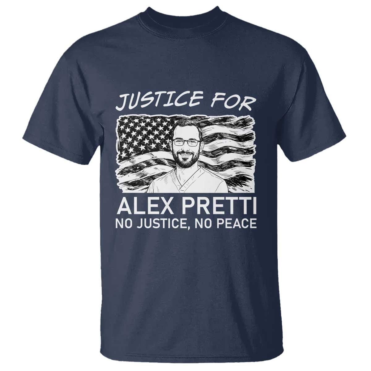 Minneapolis Strong Stand With Alex T Shirt Justice And Solidarity Support Gift TS12 Navy Print Your Wear