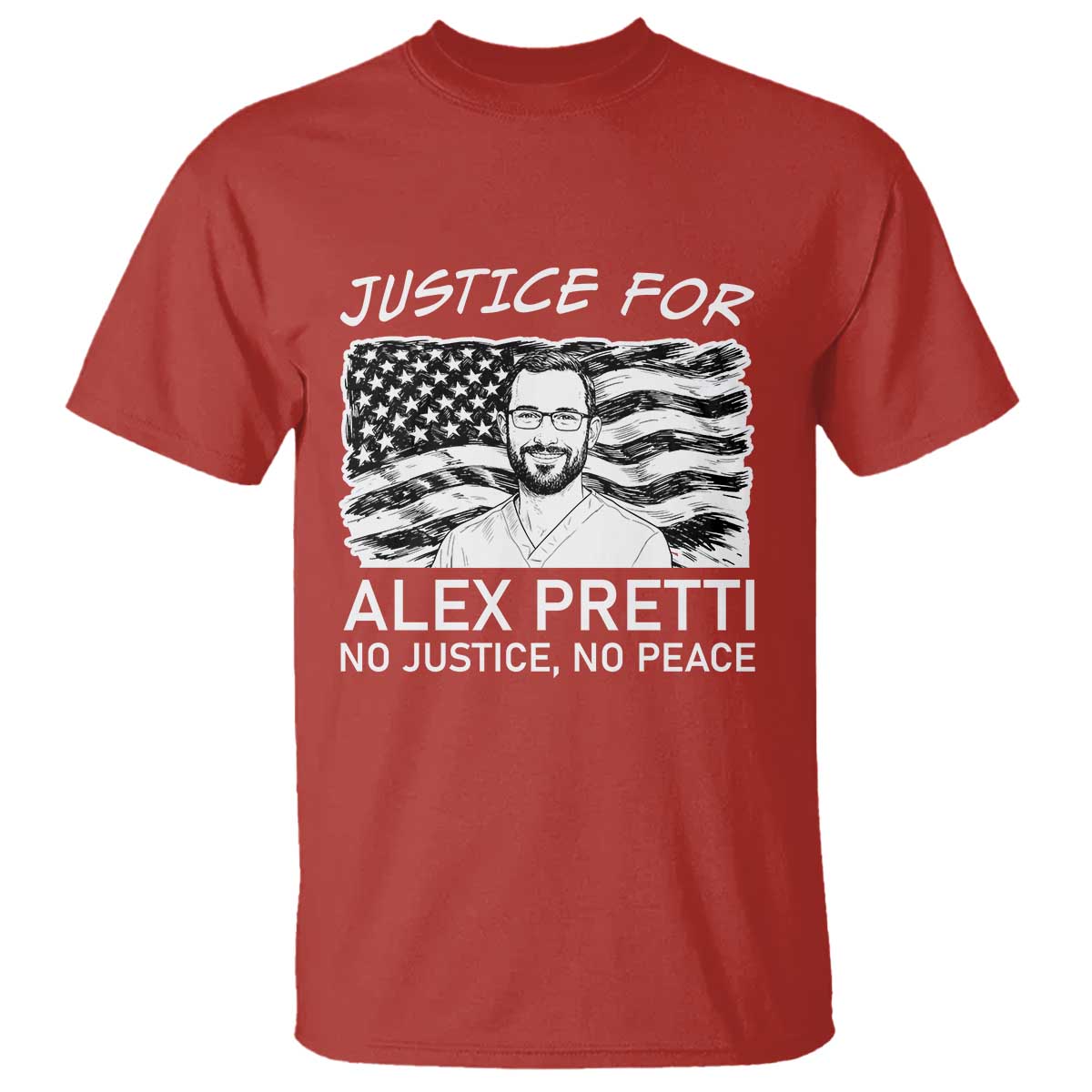 Minneapolis Strong Stand With Alex T Shirt Justice And Solidarity Support Gift TS12 Red Print Your Wear
