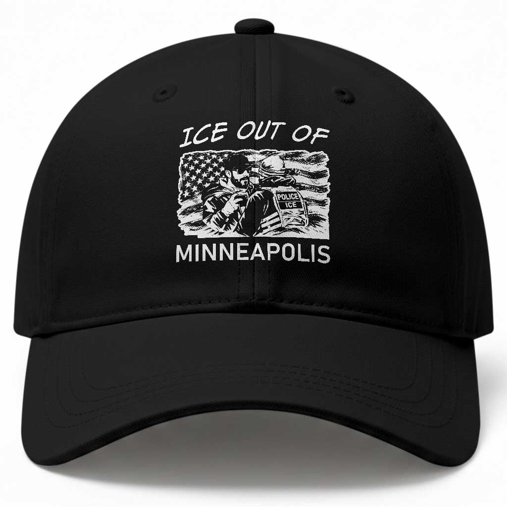 Ice Out Of Minneapolis Baseball Cap Minnesota Protest Support Gift TS12 Print Your Wear