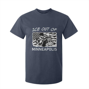 Ice Out Of Minneapolis T Shirt For Kid Minnesota Protest Support Gift TS12 Navy Print Your Wear
