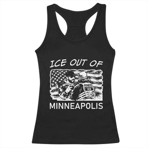 Ice Out Of Minneapolis Racerback Tank Top Minnesota Protest Support Gift TS12 Black Print Your Wear