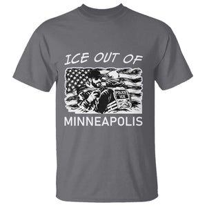 Ice Out Of Minneapolis T Shirt Minnesota Protest Support Gift TS12 Charcoal Print Your Wear