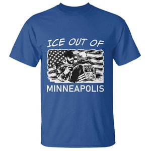 Ice Out Of Minneapolis T Shirt Minnesota Protest Support Gift TS12 Royal Blue Print Your Wear