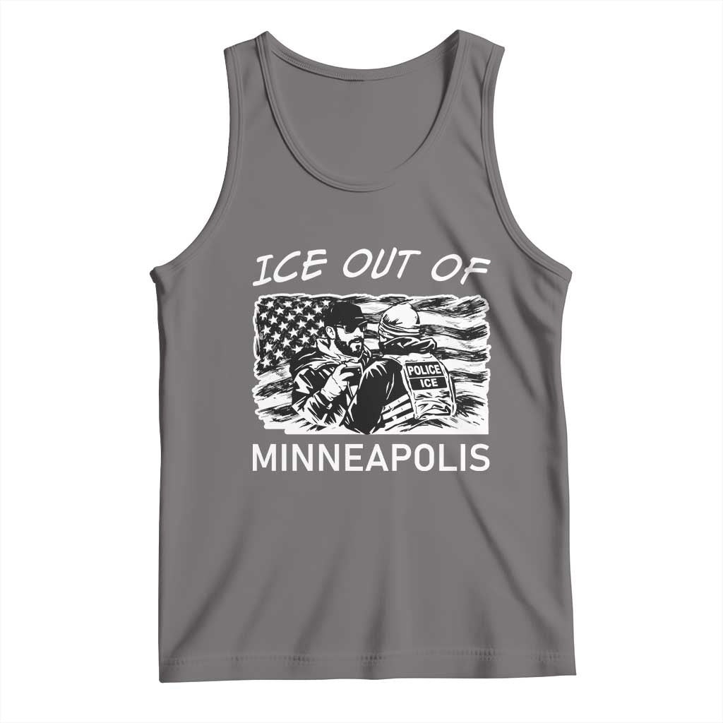 Ice Out Of Minneapolis Tank Top Minnesota Protest Support Gift TS12 Deep Heather Print Your Wear