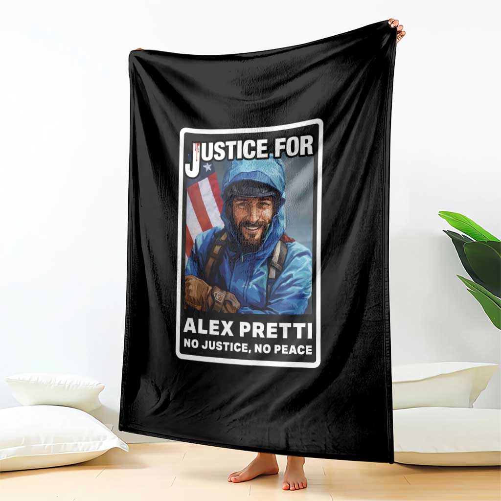 Justice For Alex Pretti Throw Blanket Minneapolis USA Support Gift TS12 Print Your Wear