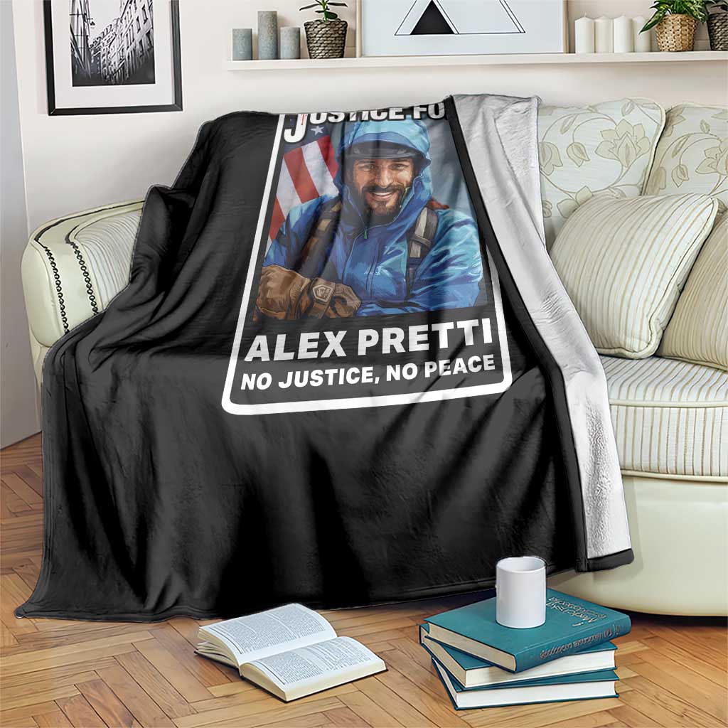 Justice For Alex Pretti Throw Blanket Minneapolis USA Support Gift TS12 Print Your Wear